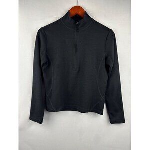 REI Womens Black 1/4 Zip Pullover Jacket S Polyester Canada